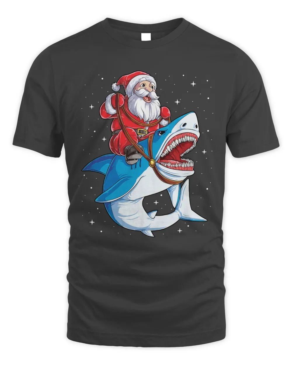 Santa Riding Shark