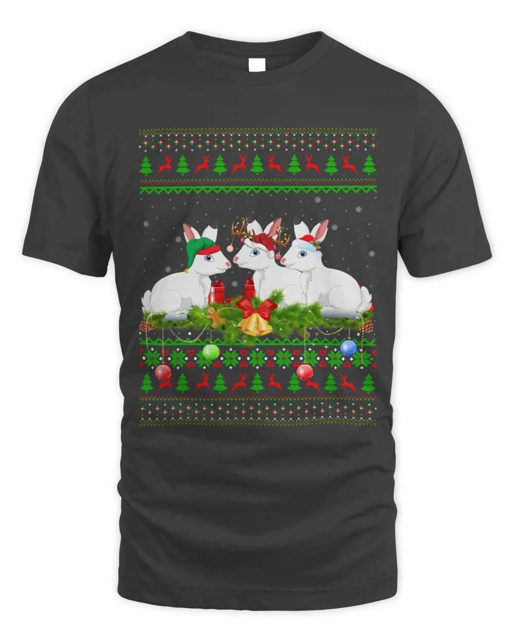 Arctic Hare Lover Xmas Lighting Ugly Arctic Hare Christmas