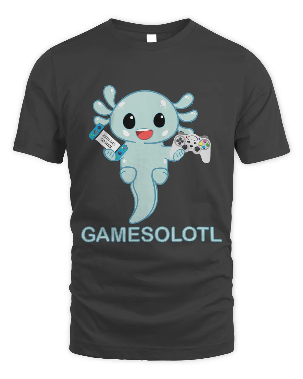 Gaming Axolotl Lover Cute Axolotl Playing Console Video Gift