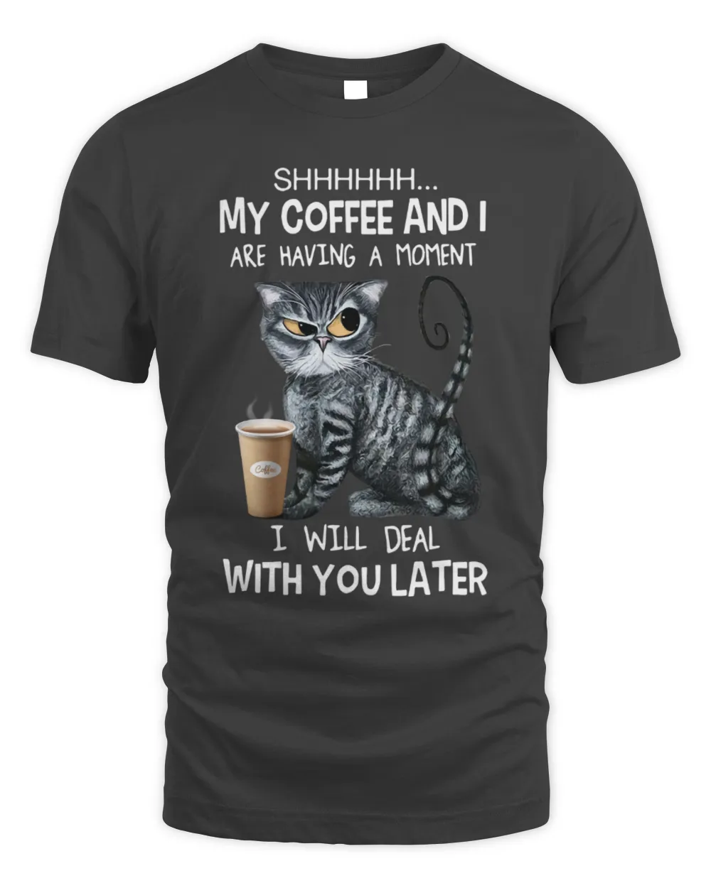 my coffee and cat