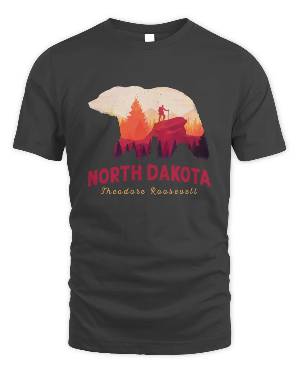 Vintage Theodore Roosevelt National Park North Dakota1296 T-Shirt