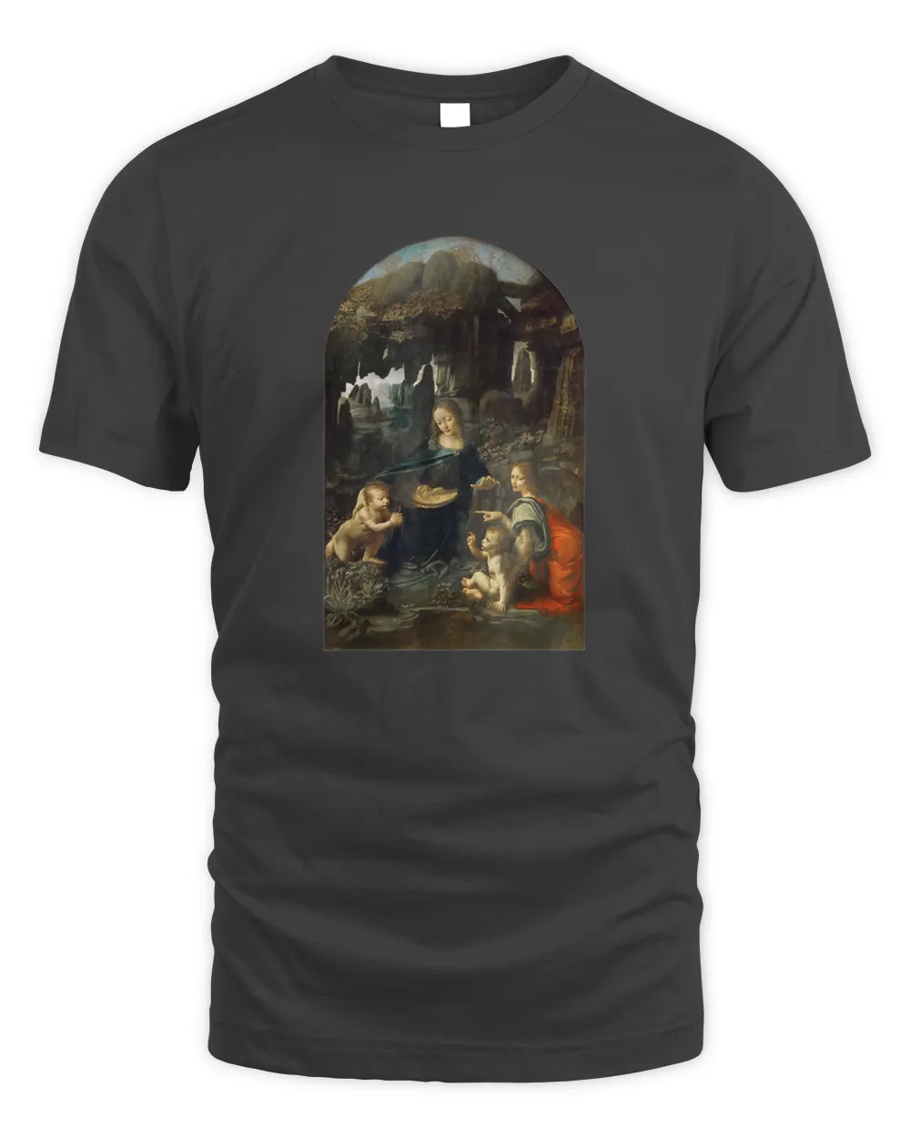 Virgin of the Rocks by Leonardo da Vinci T-Shirt