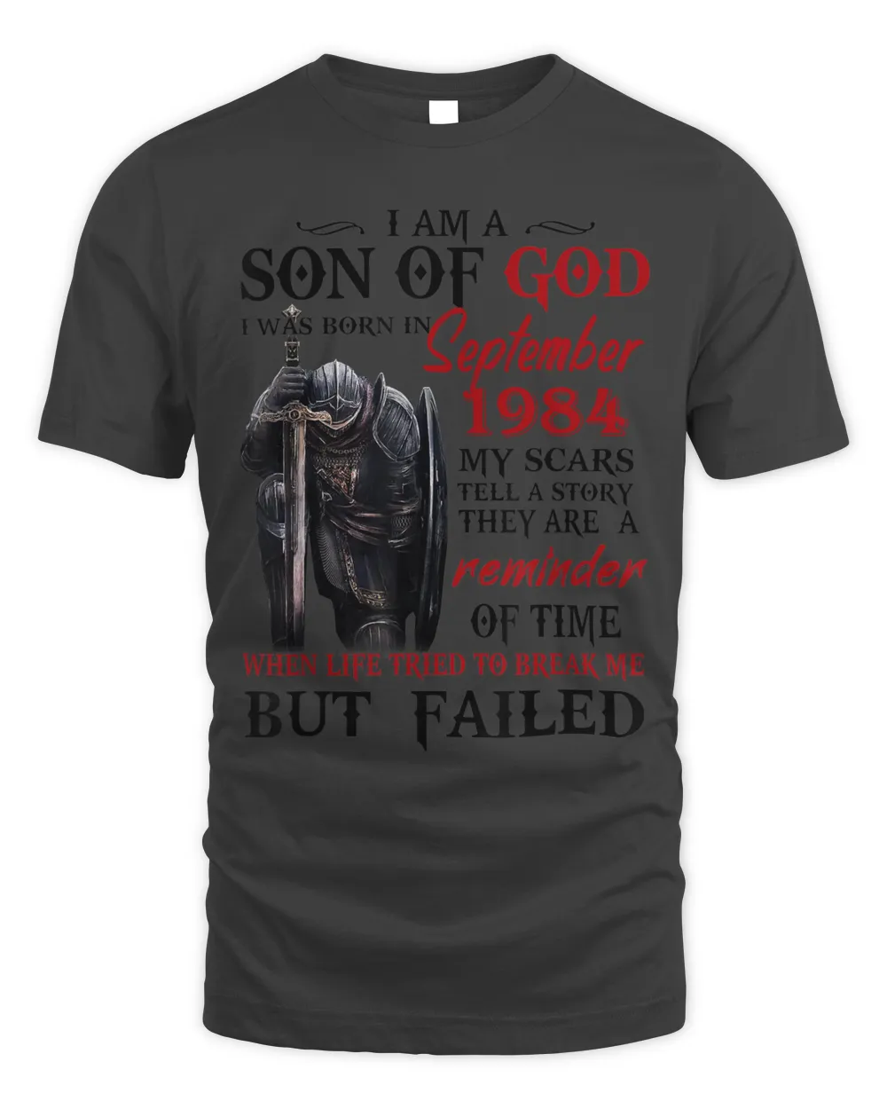 Personalized Warrior of God Shirts I Am A Son Of God I Was Born In Customize Month & Year