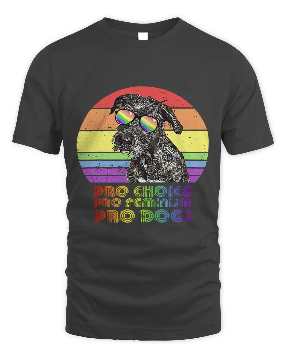 Irish Wolfhound Pro Choice Pro Feminism Pro Dogs LGBTQ