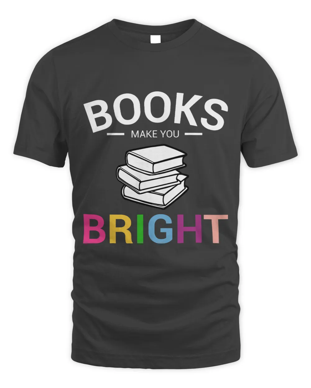 Books Make You Bright Christmas Reading Librarian Book Lover