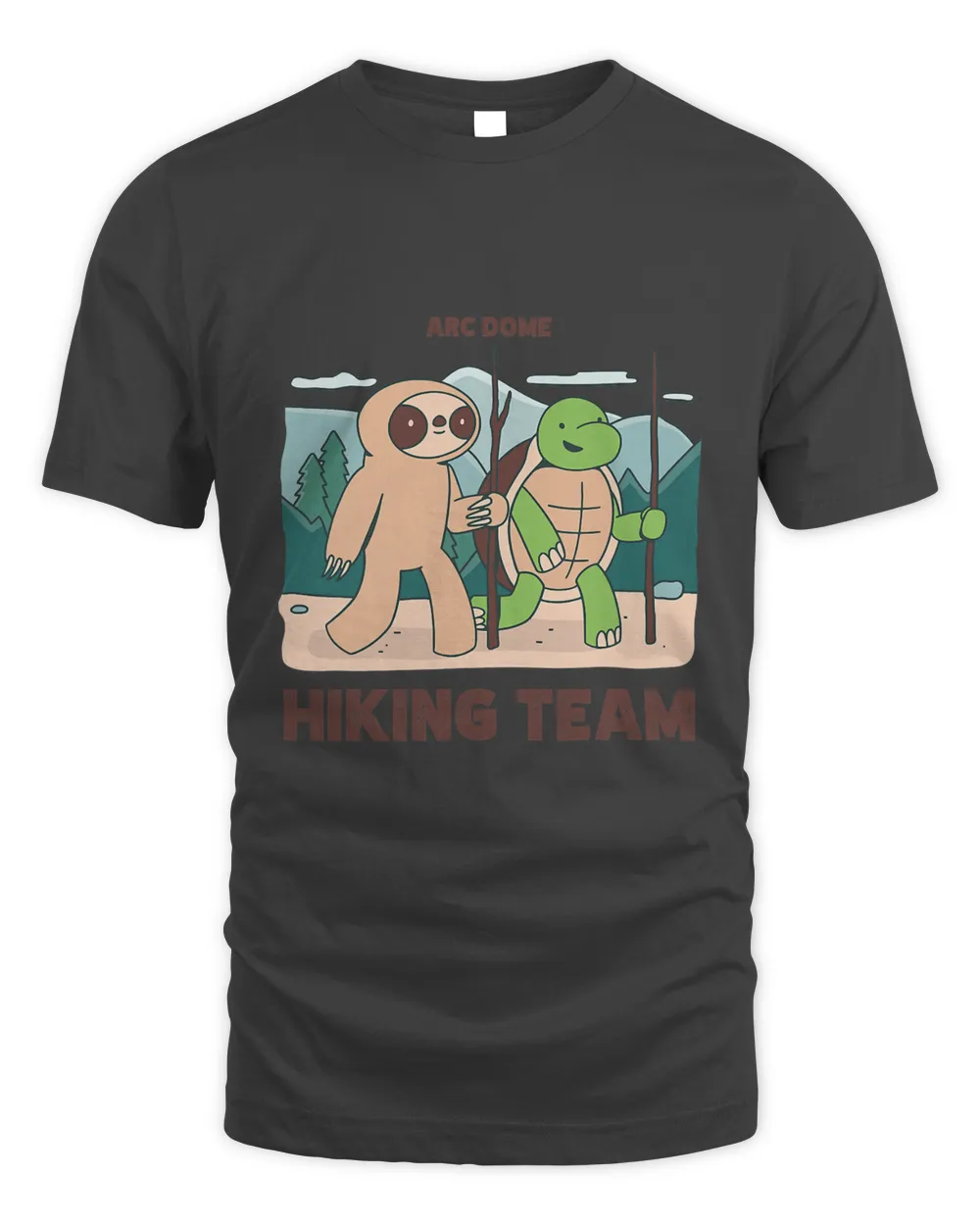 Arc Dome hiking team climbing expedition Camping sloth T-Shirt
