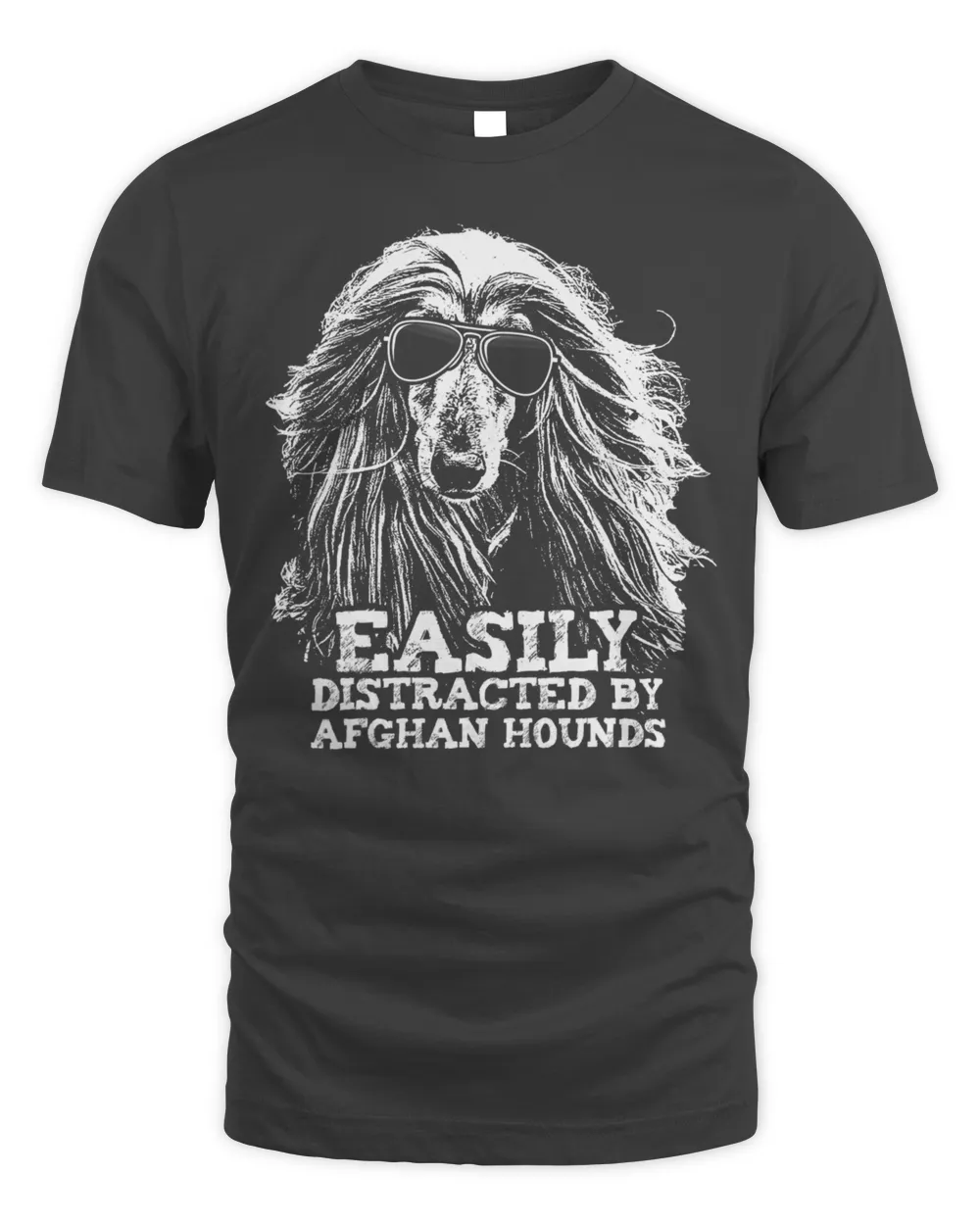 Easily Distracted By Afghan Hounds Funny Dog Loving T-Shirt