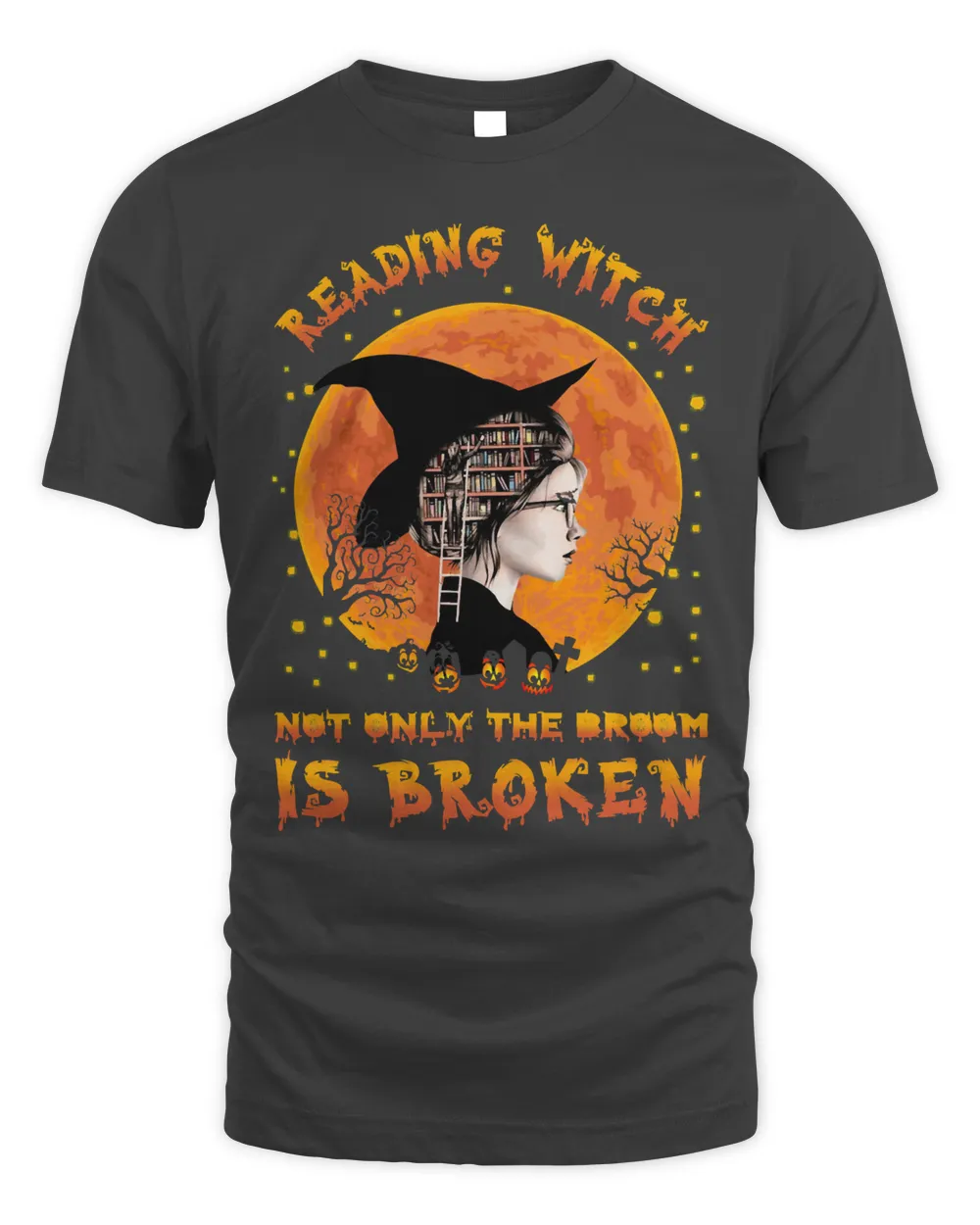 Book Reader witch not only the broom is broken halloween 490 Reading Library