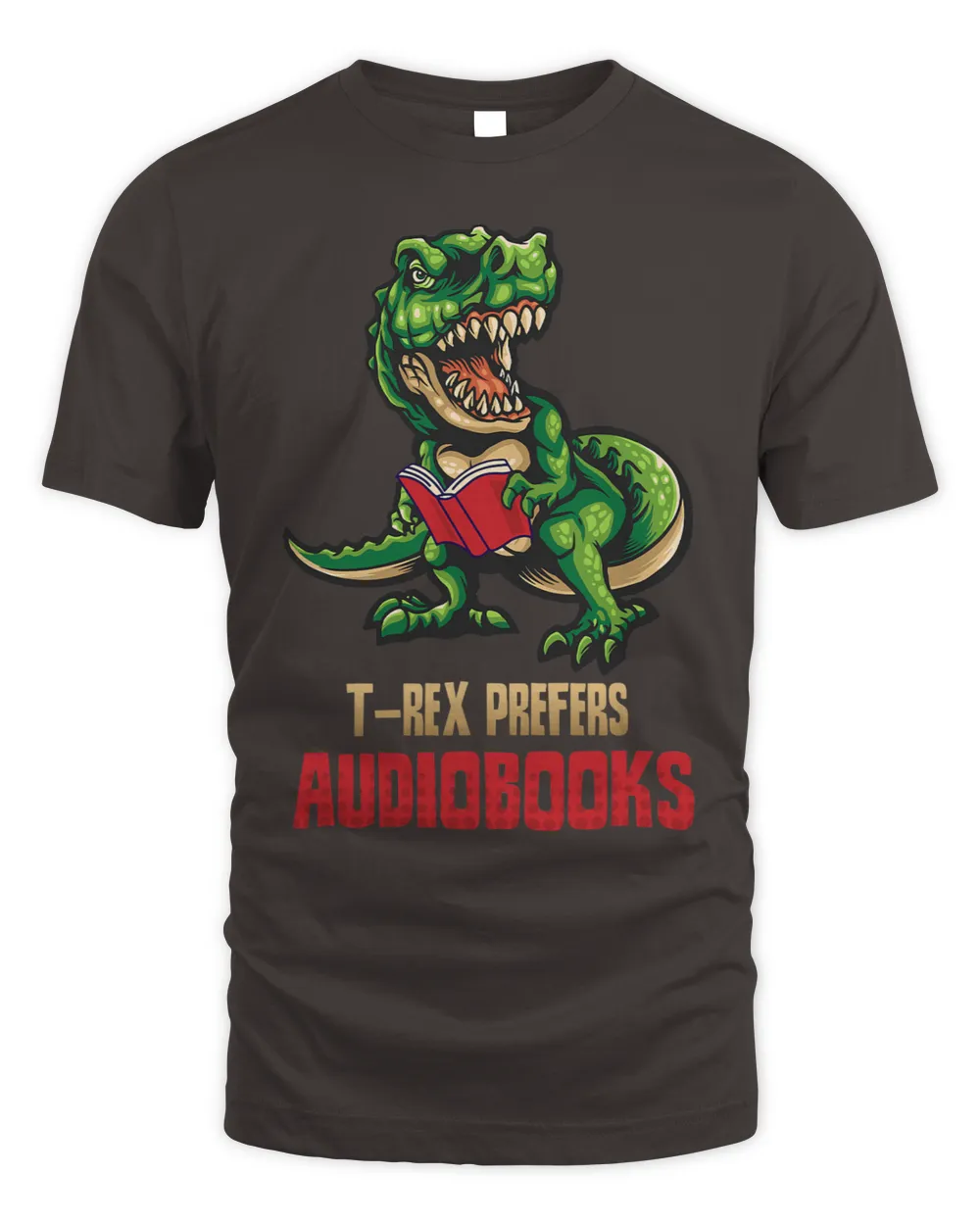 Gifts For Readers Funny TRex Prefers Reading Audiobooks