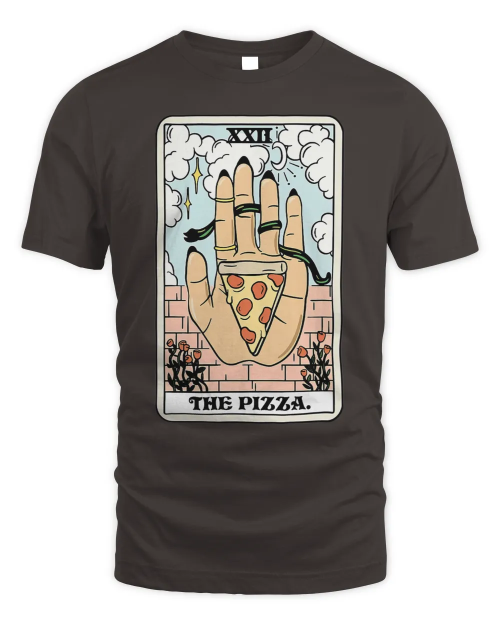 The Pizza Tarot Card Pizza Lover Witchy Hand Holding Pizza