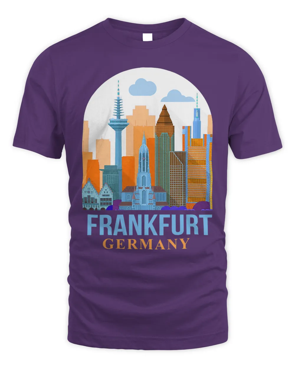 Frankfurt Germany Travel Poster Frankfurt Traveling Souvenir