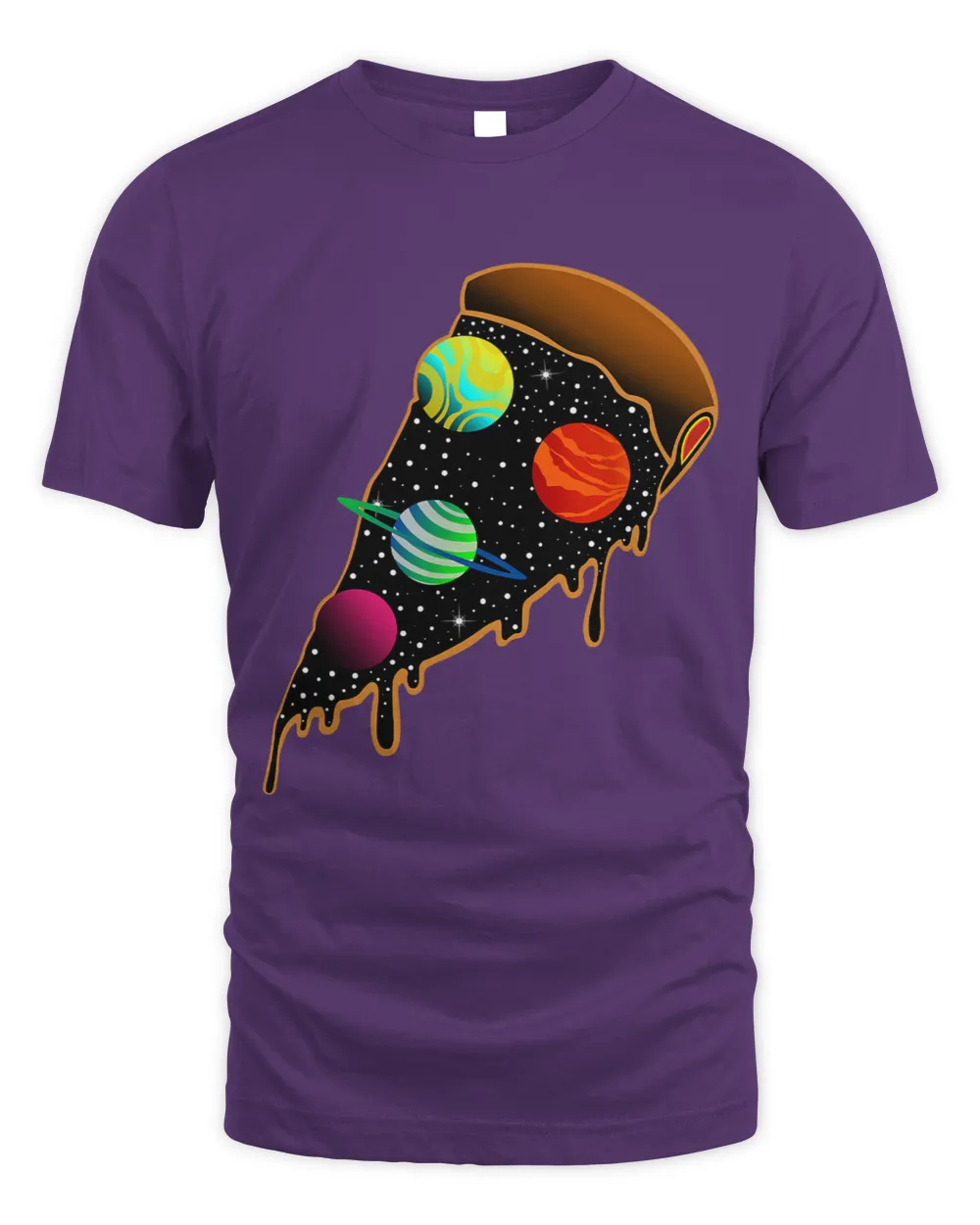 Funny Pizza Sun Solar Space Astronomy Galaxy Planet
