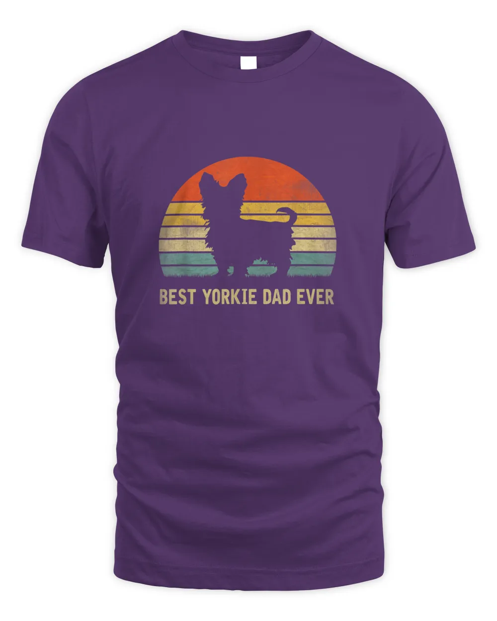 Vintage Best Yorkie Dad Ever Father's Day  For Dog Lover