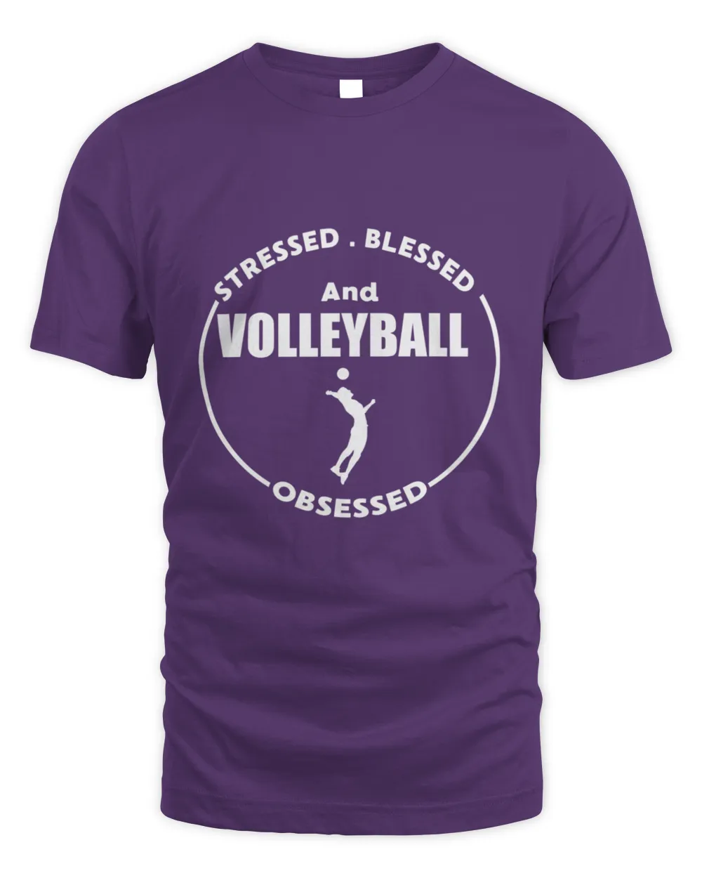 Volleyball Player Stressed Blessed Volleyball Gift T-Shirt
