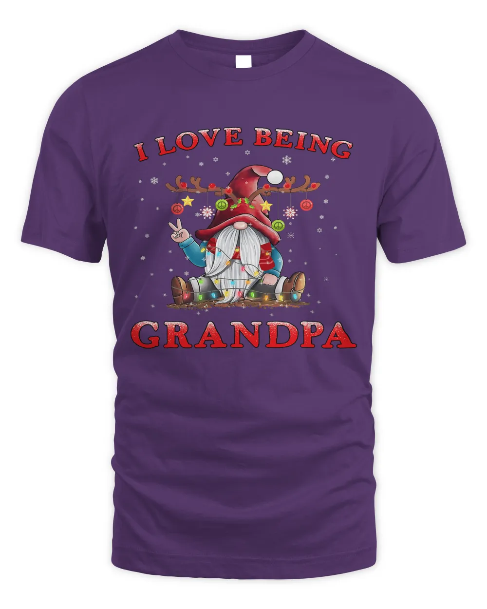 Deer I Love Being Grandpa Funny Gnome Christmas Antle Deer 343