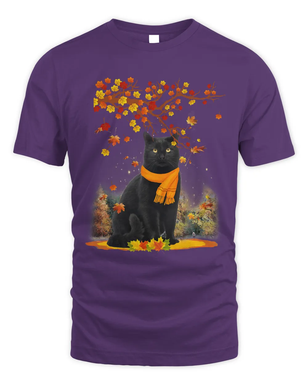 Cat Maple Tree Thanksgiving Day Cute Dog Fall39