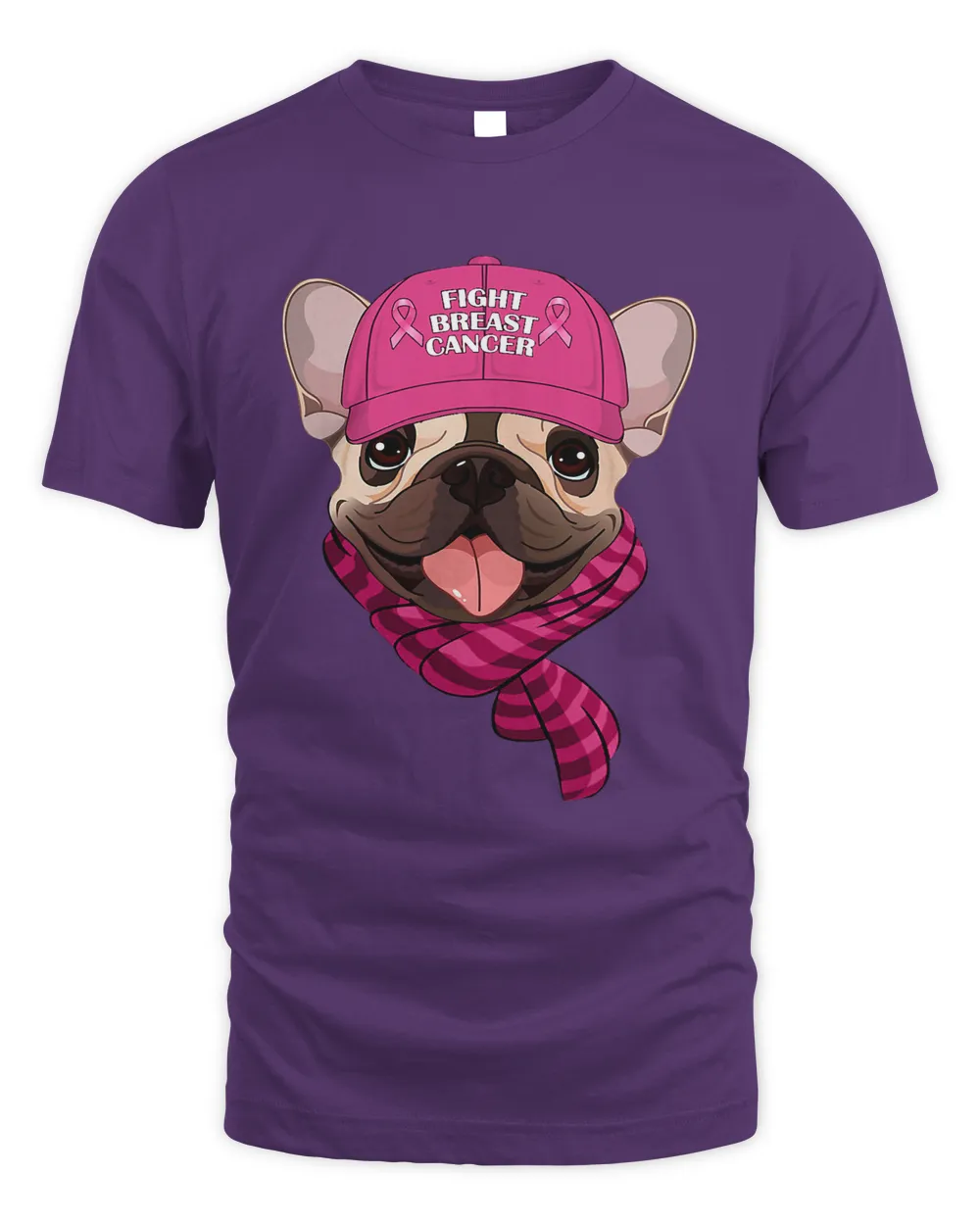 In October We Wear Pink Pug Breast Cancer Support