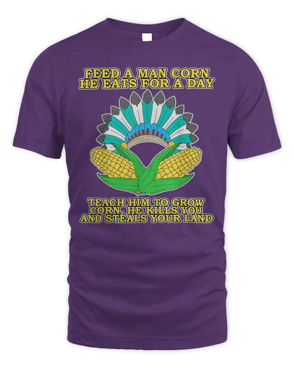Corn Thanksgiving Dark History Native American T-Shirt