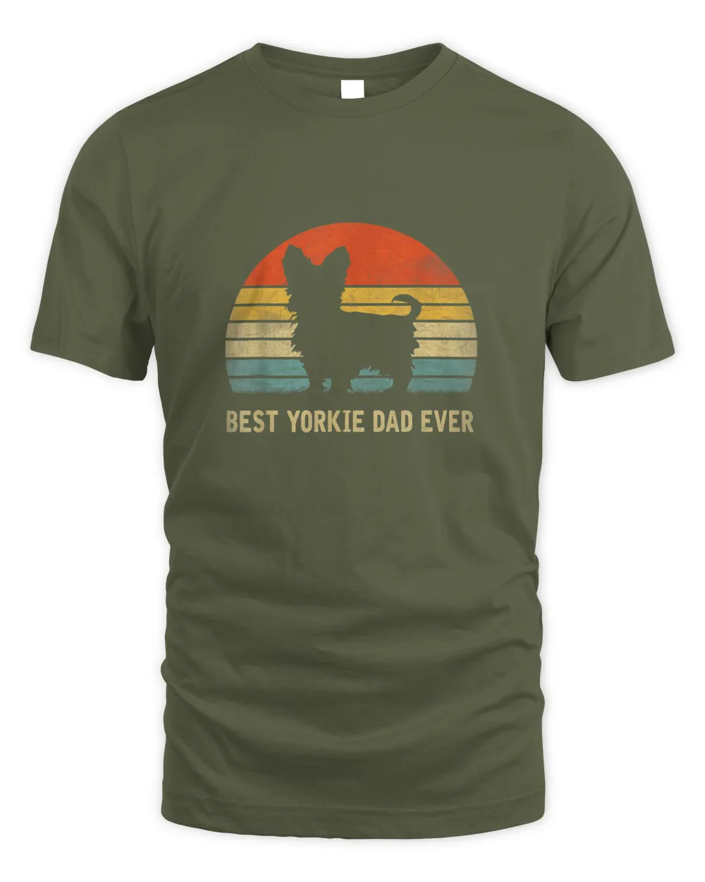 Vintage Best Yorkie Dad Ever Father's Day  For Dog Lover