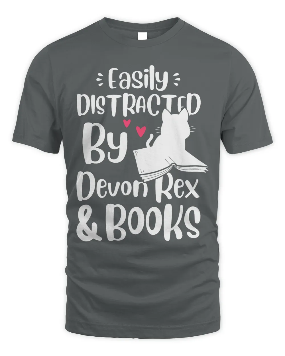 Easily Distracted By Devon Rex And Books Funny Kitten Book