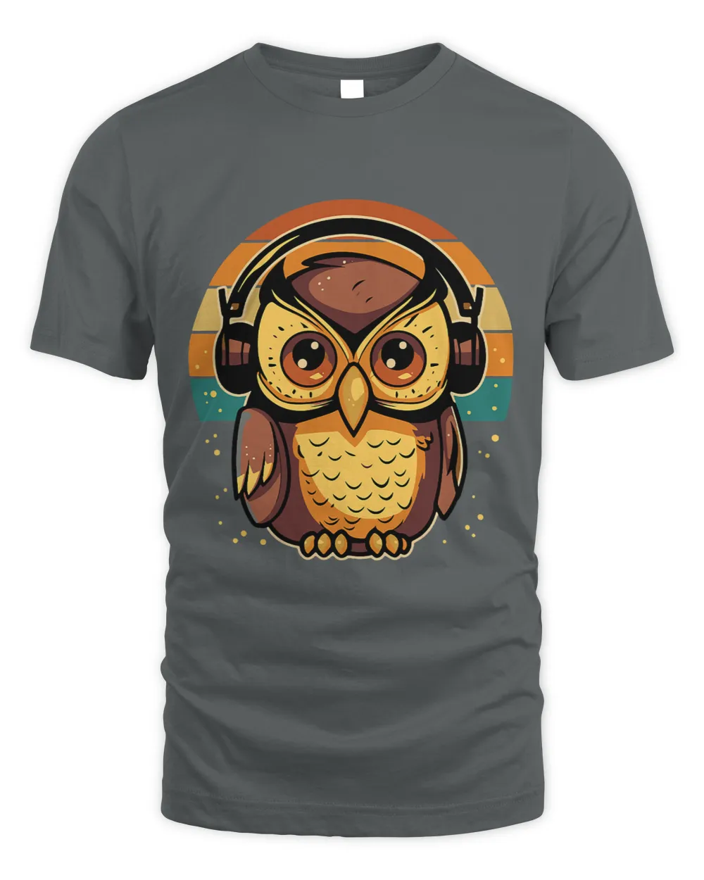 Owl with Headphones For Musicians and Bird Watchers 2