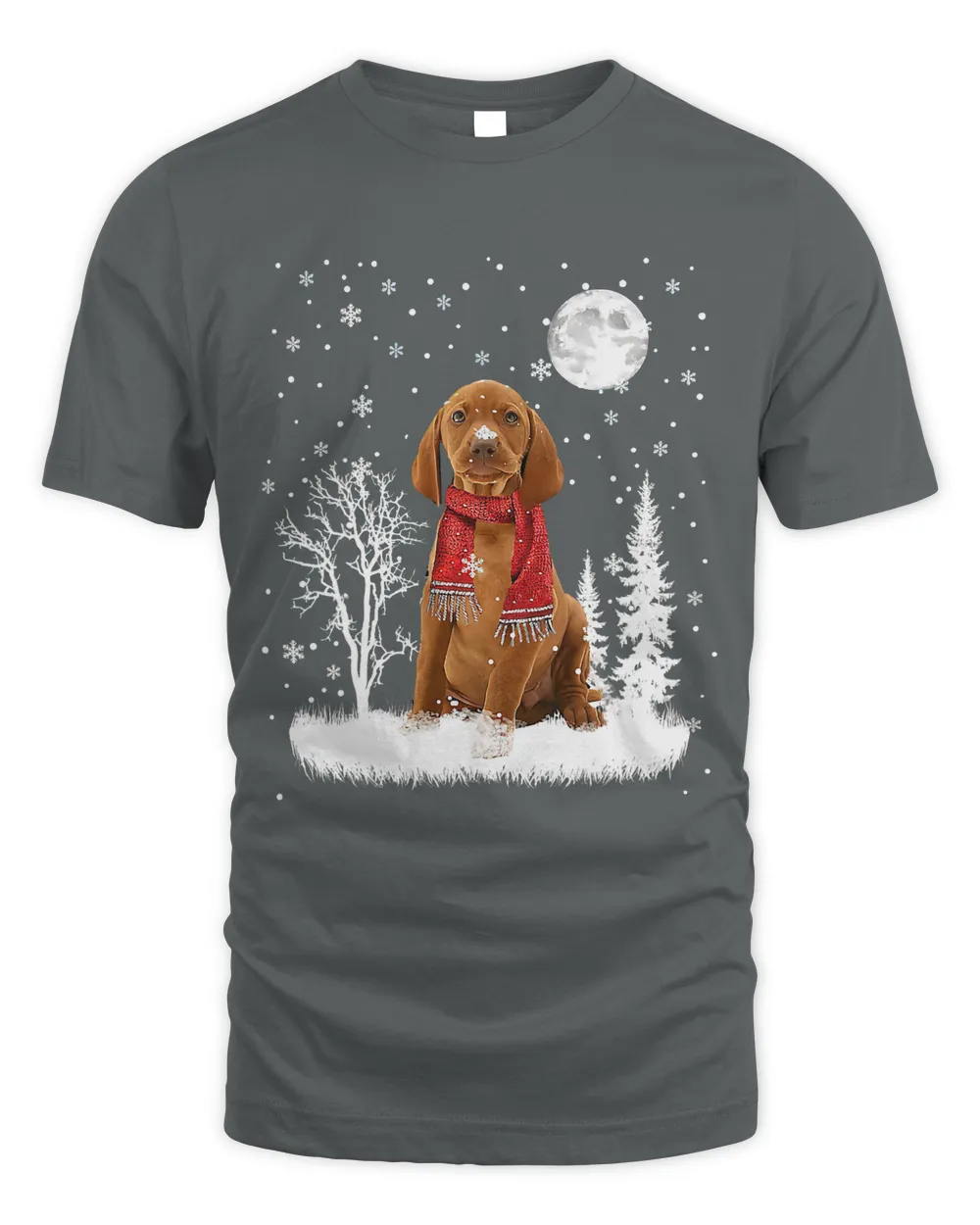 Vizsla Under Moonlight Snow Christmas Pajama 280