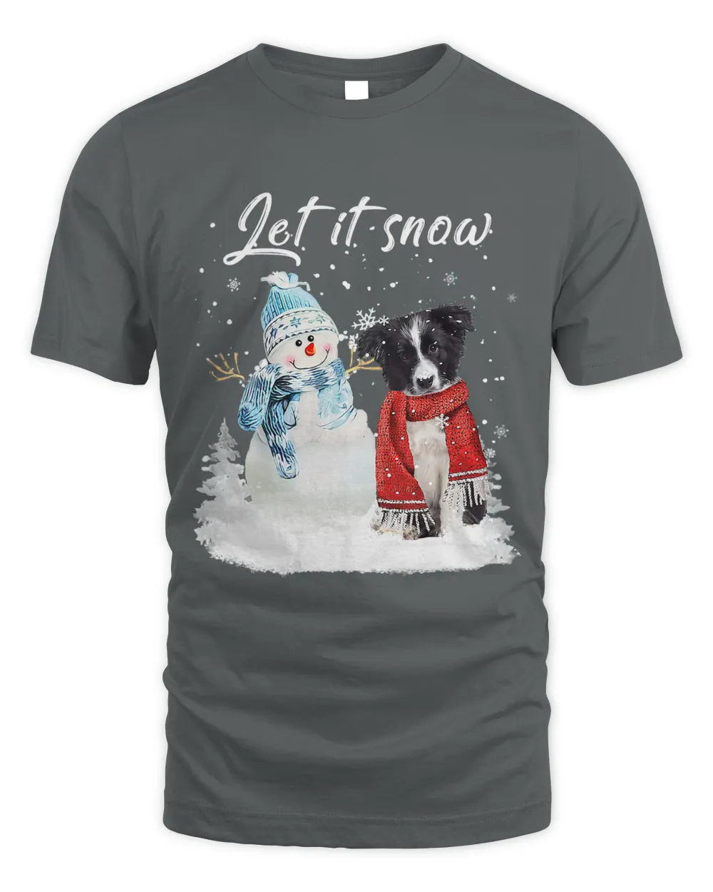 Border Collie Santa Dog Christmas Snowman Xmas Pajama 305