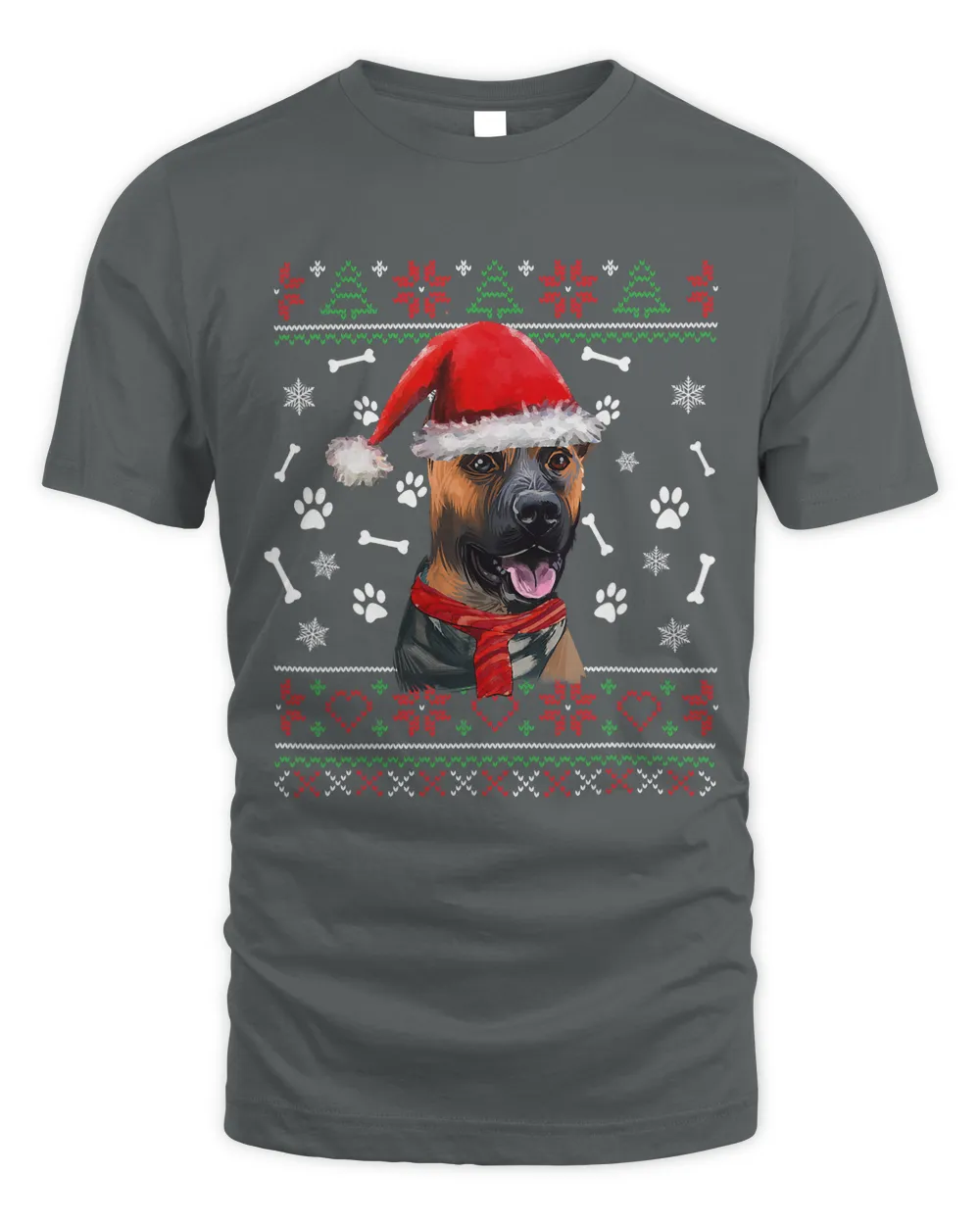 Ugly Sweater Christmas Plott Hound Santa Hat Pajama Xmas