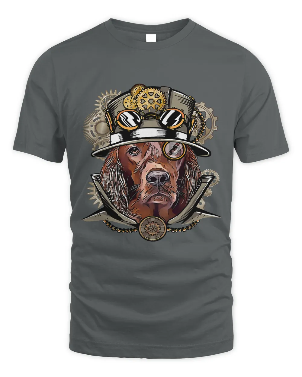 Irish Setter Dog Medieval Victorian Gothic Steampunk