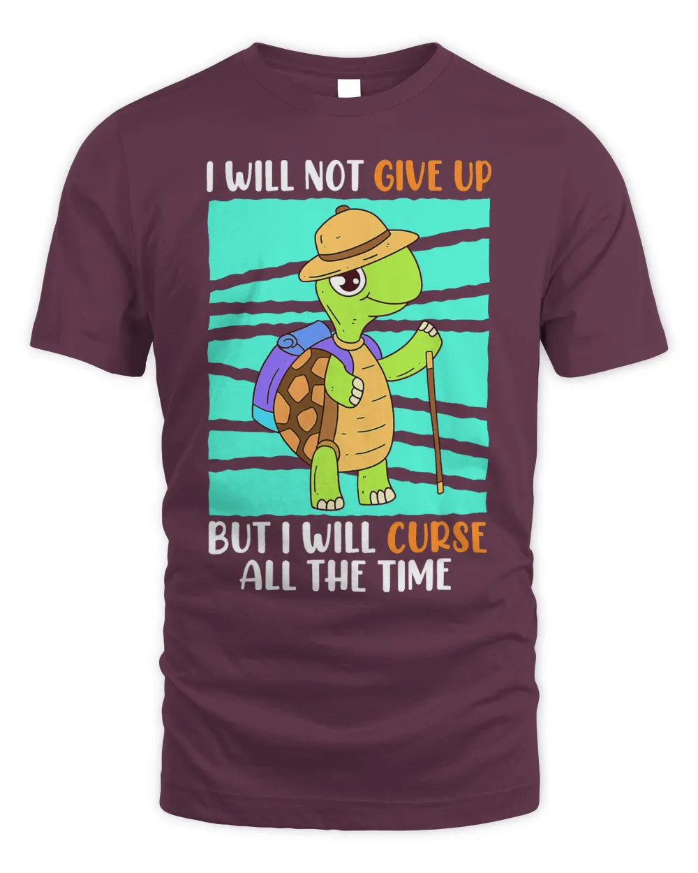 Do not give up but swear Turtle Jogger runner