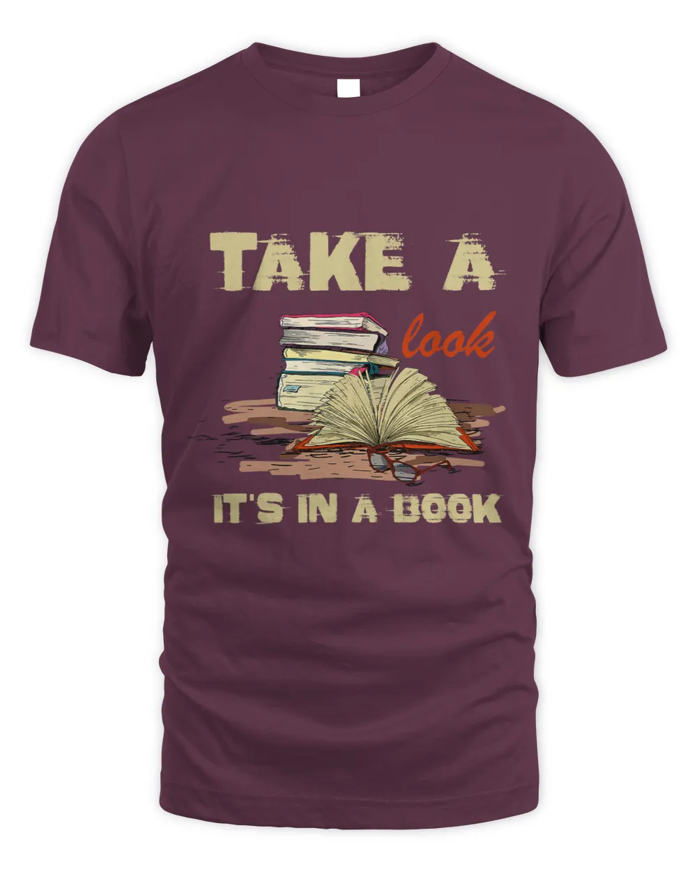 Take A Look Its A Book Retro Reading Bookworm