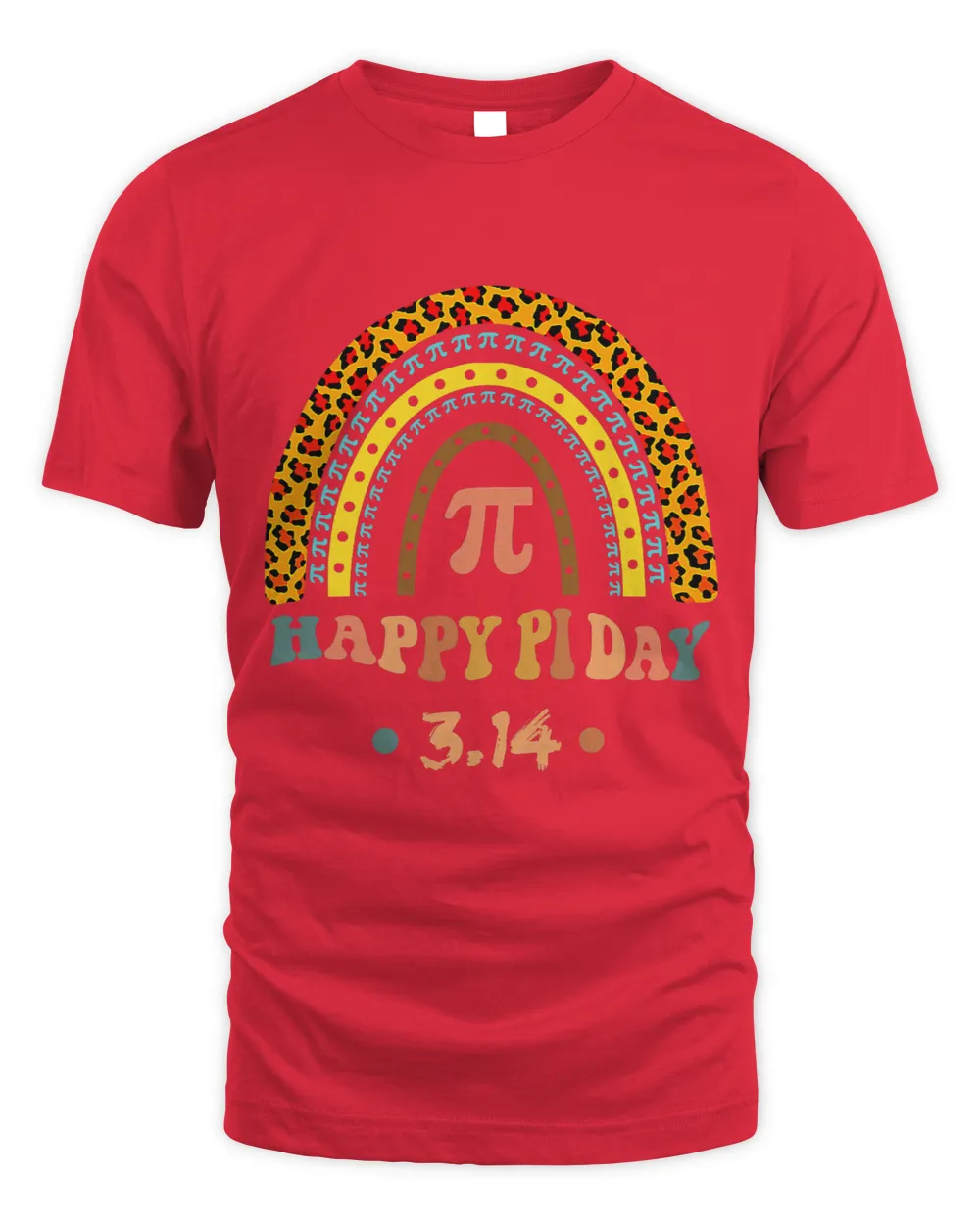 Teacher Job Happy Pi Day Mathematic Math Teacher Leopard Rainbow 2