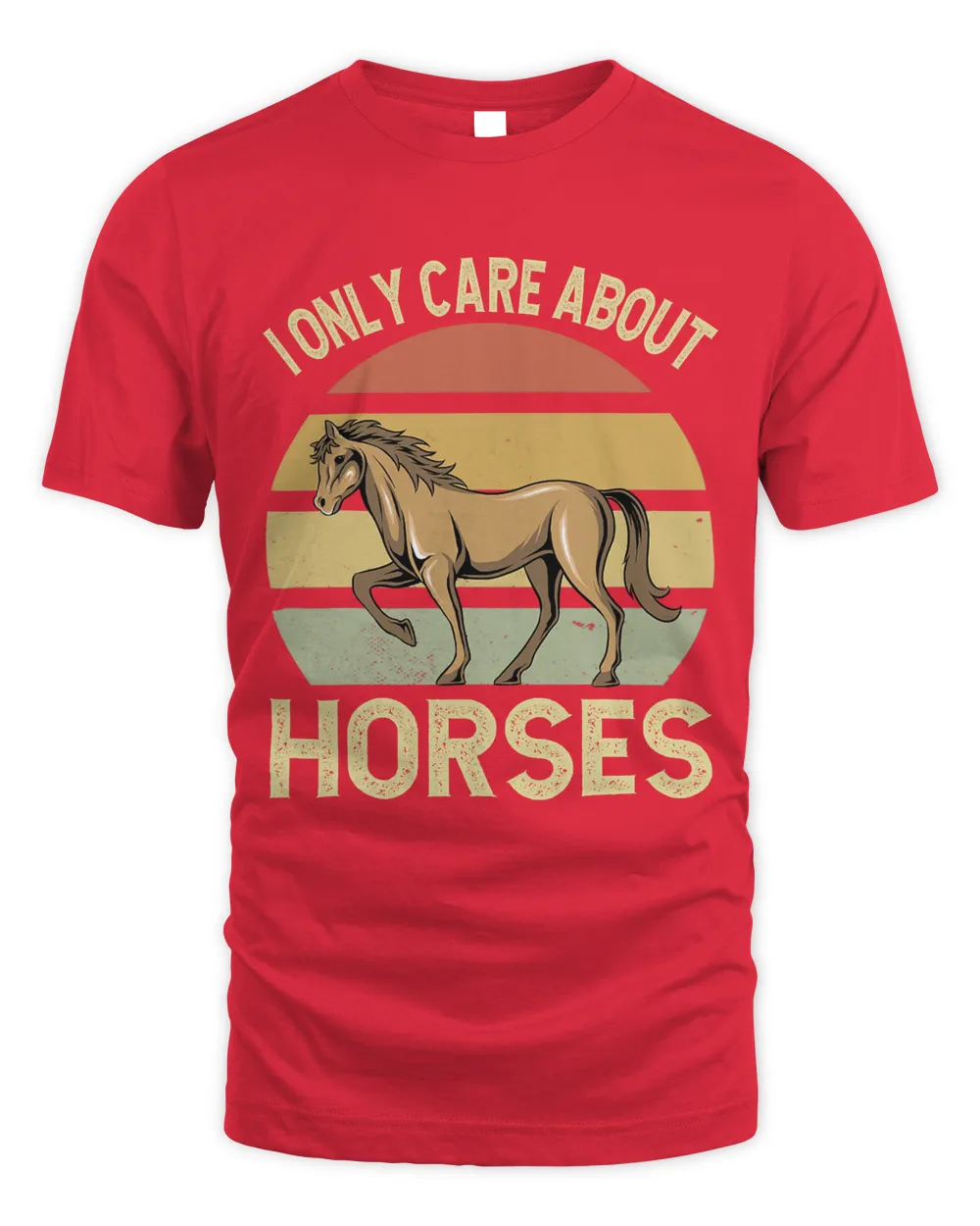 I Only Care About Horses Equestrian Horse Riding Retro Horse 269