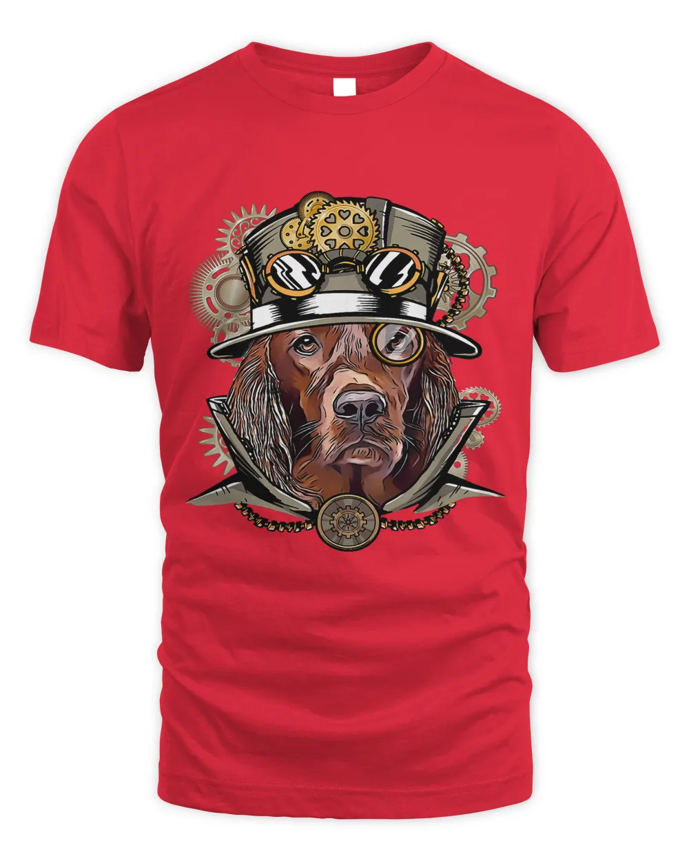 Irish Setter Dog Medieval Victorian Gothic Steampunk