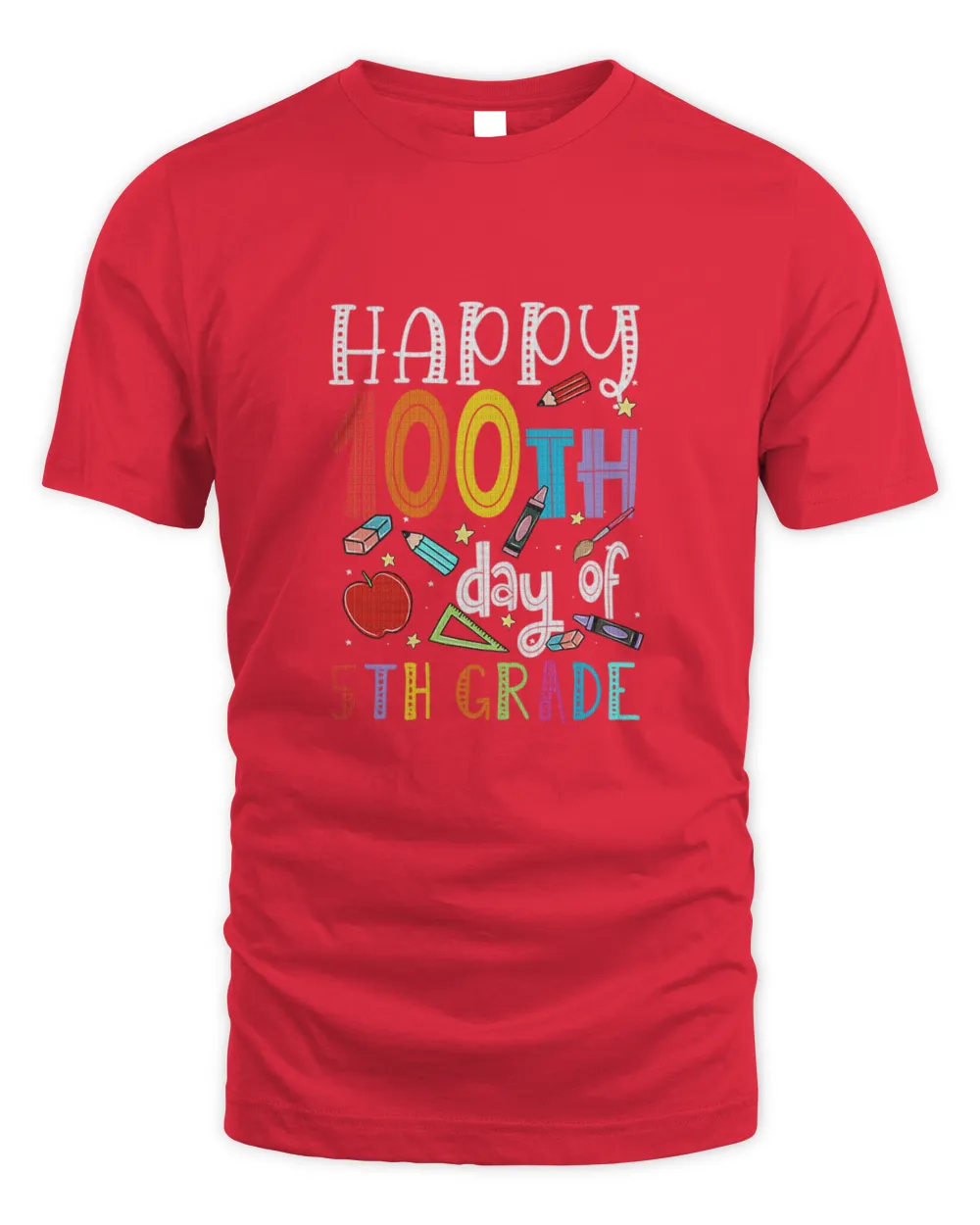 100 Days Of School T-Shirt100 Day of School Teachers Kids Child Happy 100th Days T-Shirt_by schirmerbas_ (1) copy