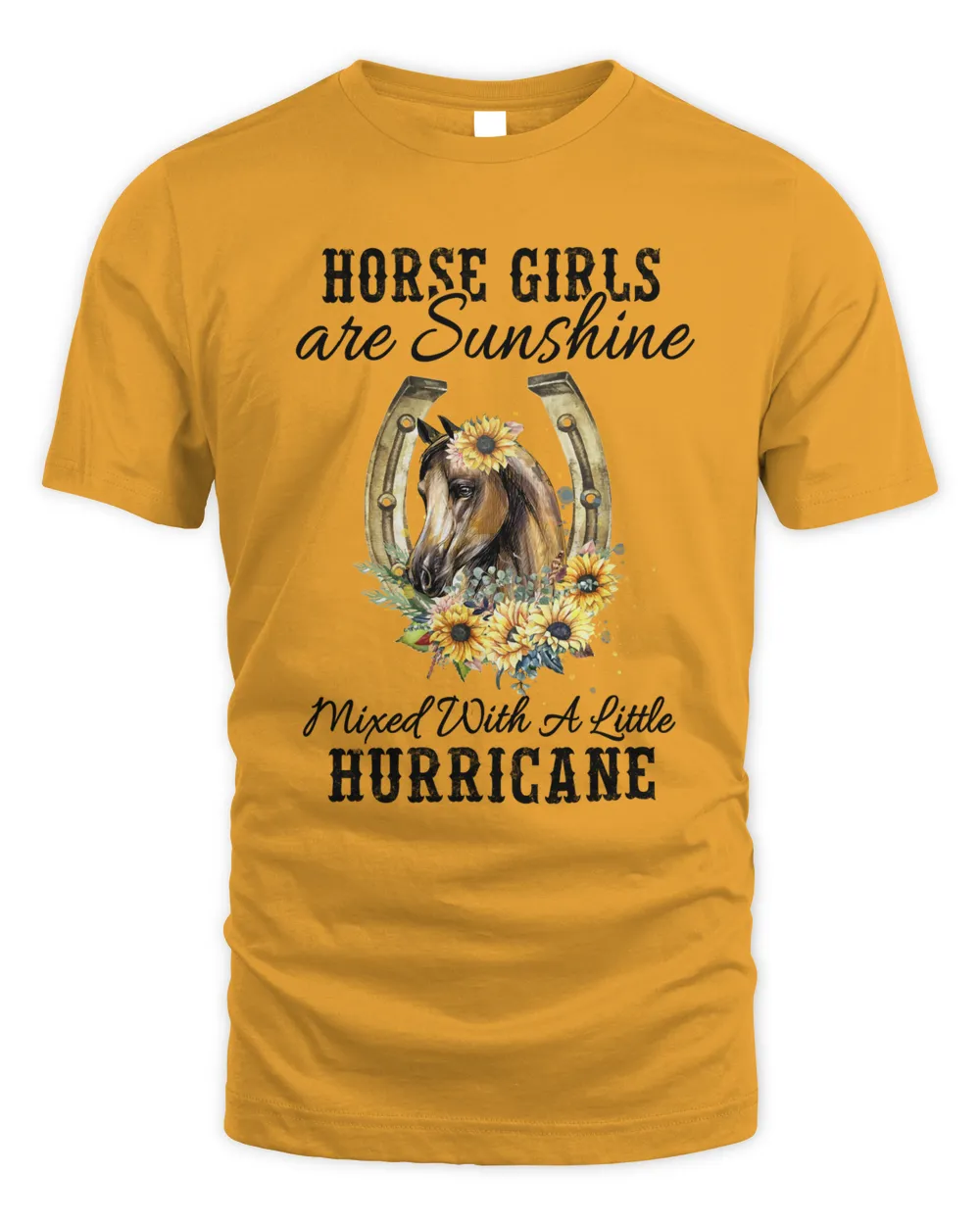 Horse girls are sunshine mixed with a little hurricane funny horse quotes perfect gift for horse lover