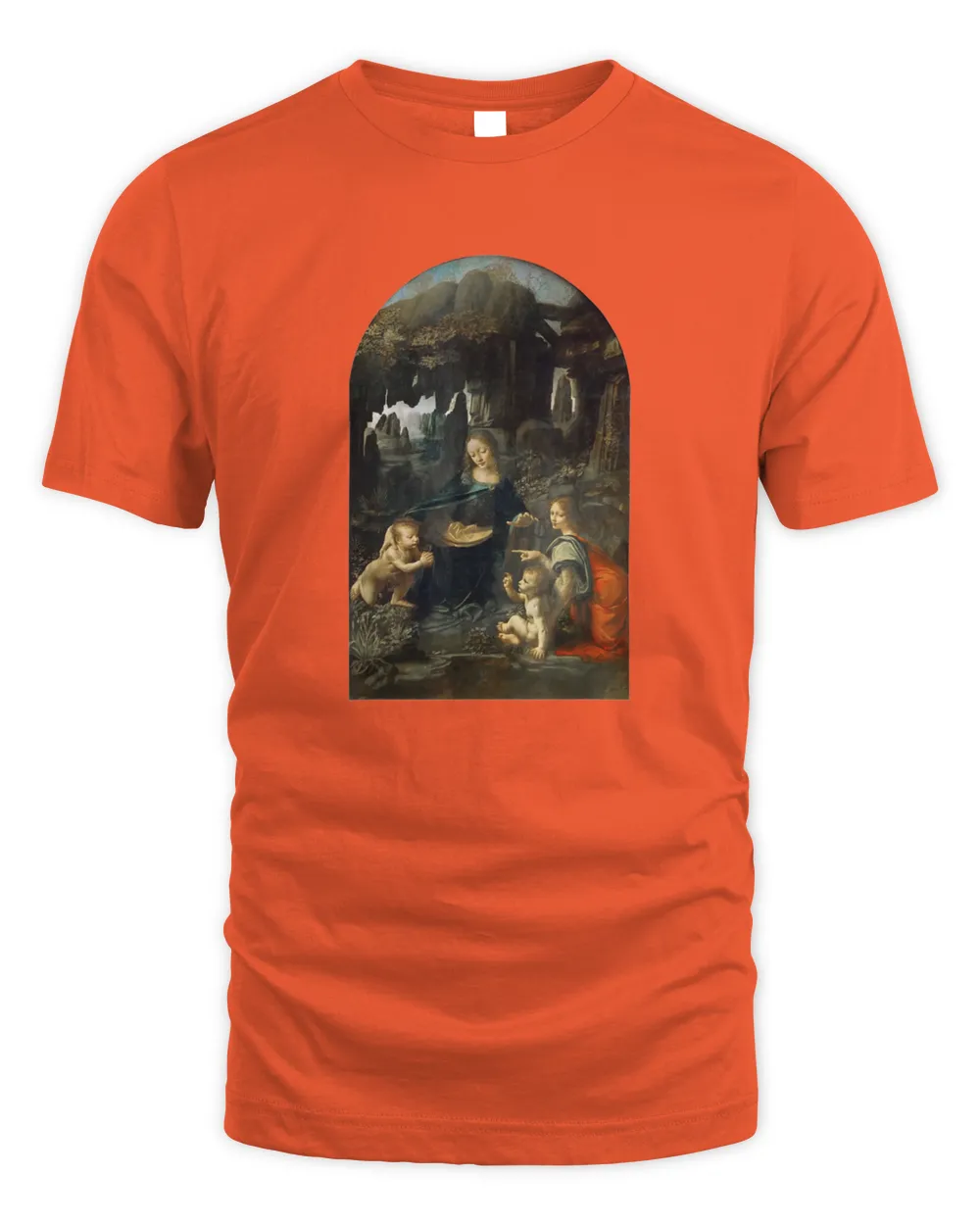 Virgin of the Rocks by Leonardo da Vinci T-Shirt