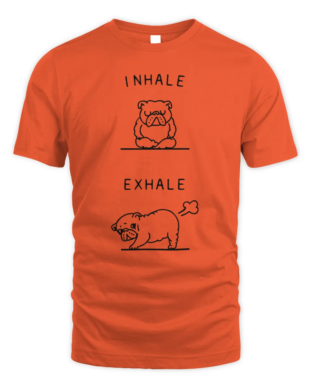 English Bulldog Inhale Exhale