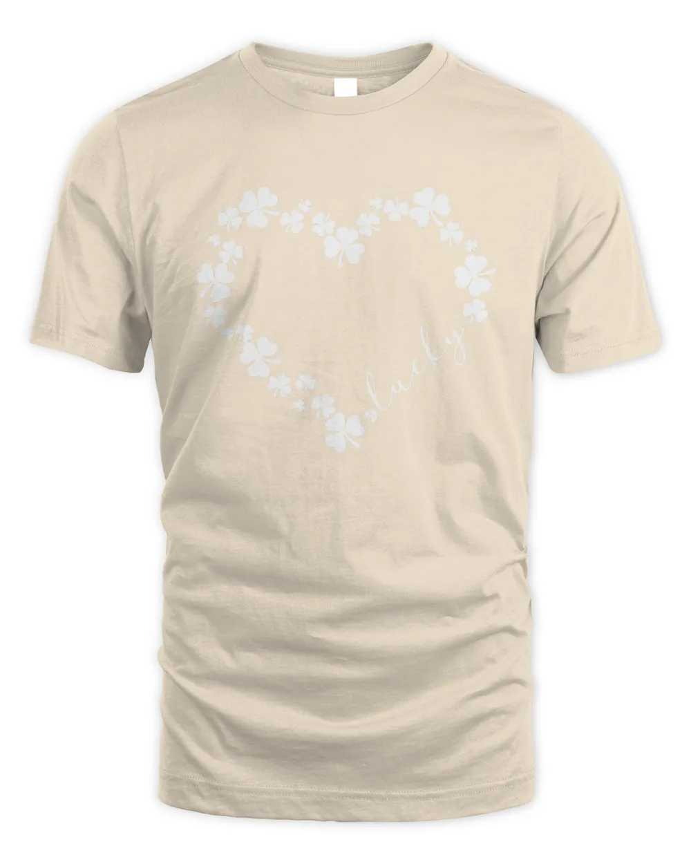 Heart Shamrock Love Clover St Patricks Day T-shirt_779