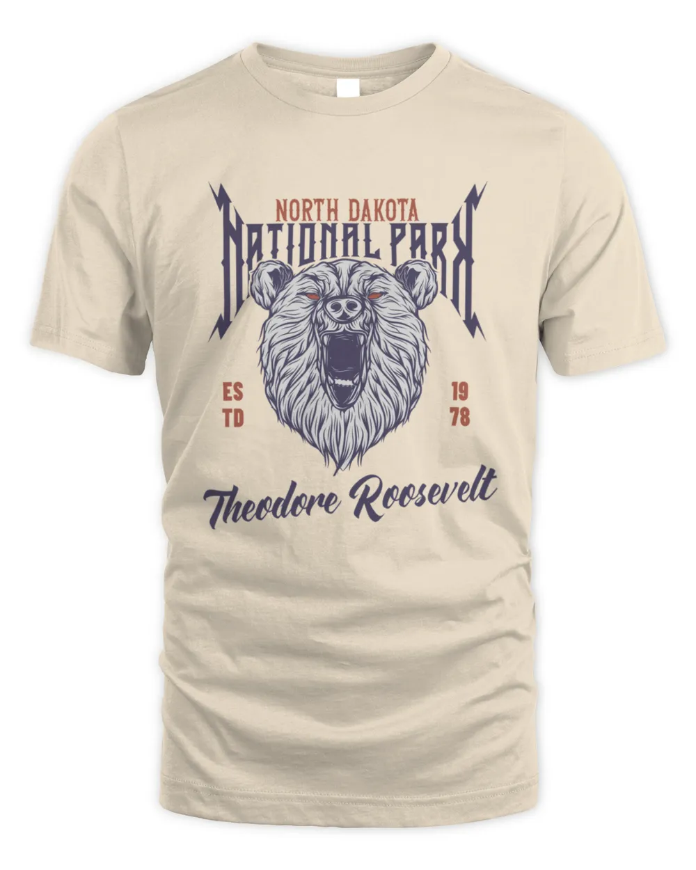 Vintage Theodore Roosevelt National Park North Dakota1233 T-Shirt