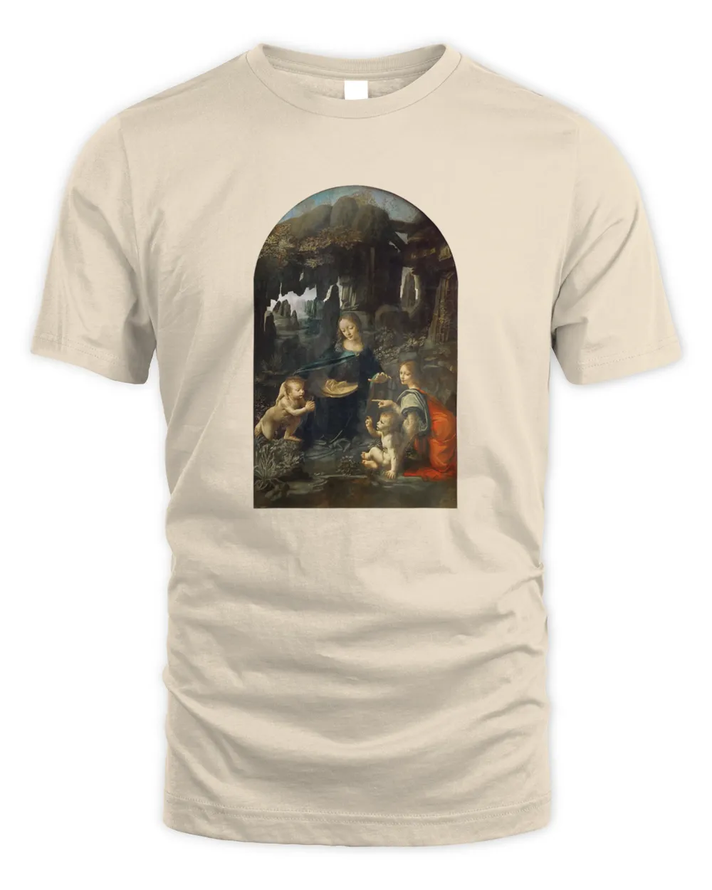 Virgin of the Rocks by Leonardo da Vinci T-Shirt