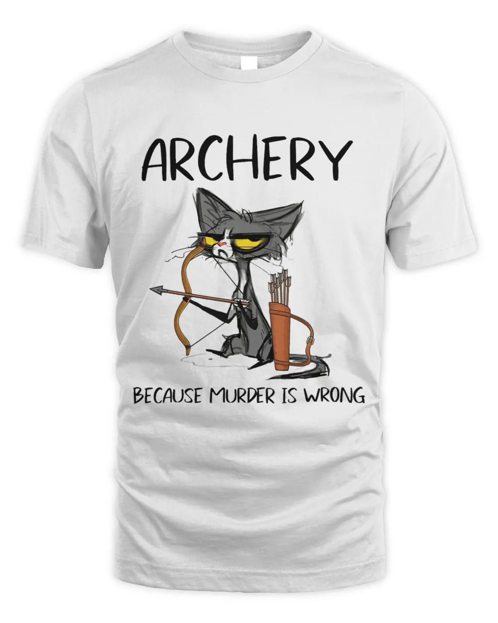 Black Cat Archery Because Murder Is Wrong