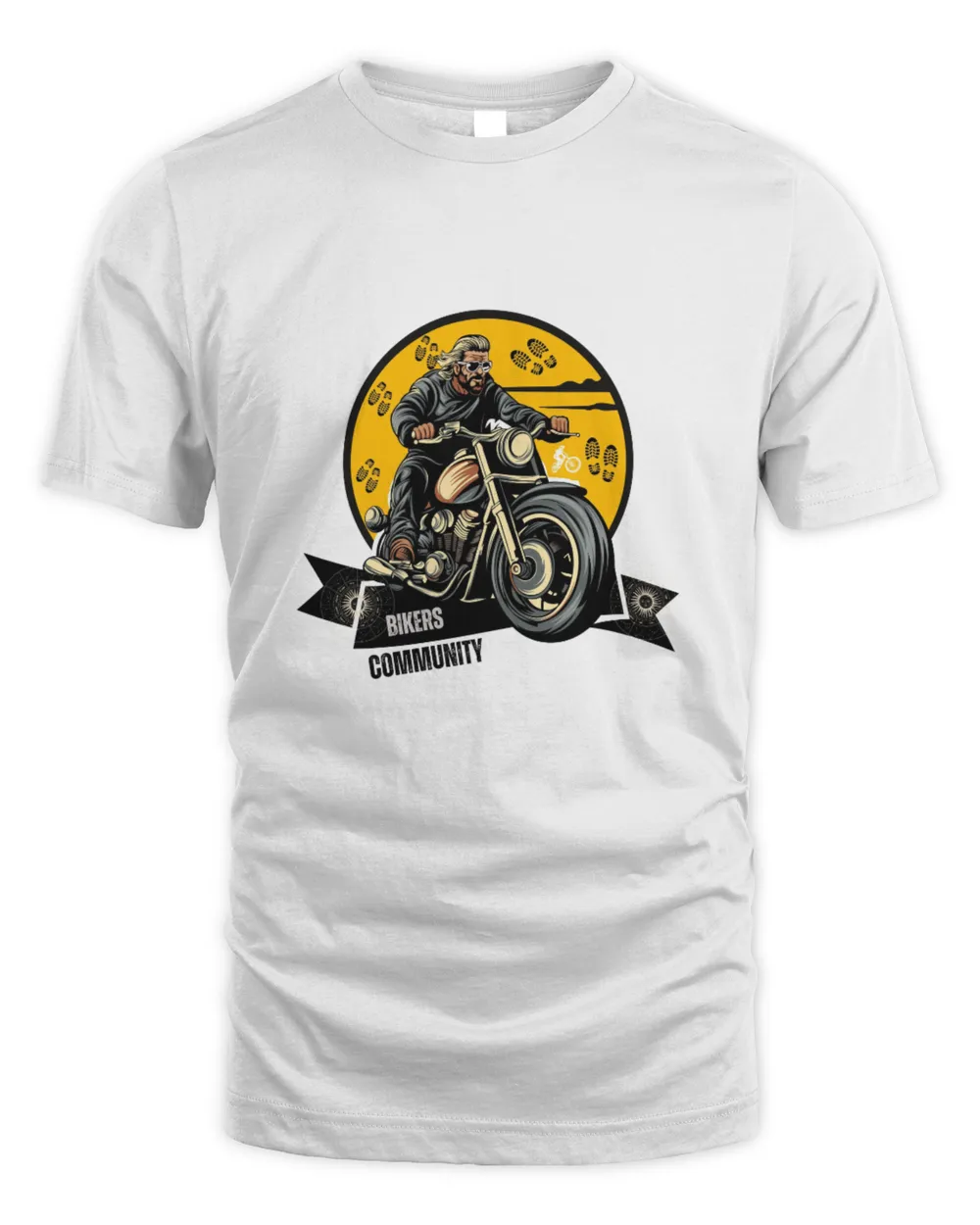 Bikers Community Unisex Standard T-Shirt white s