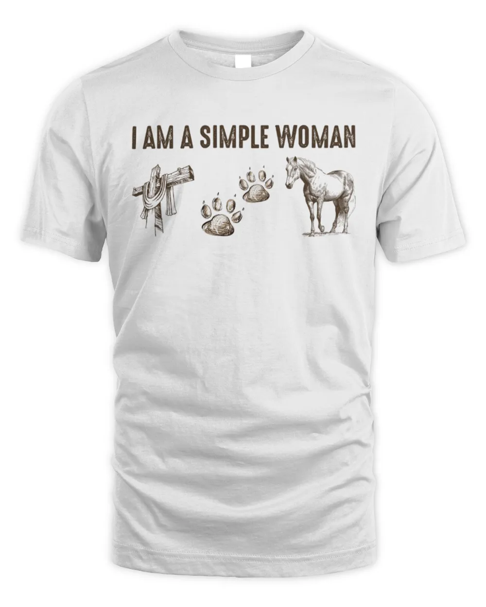 Simple woman jesus dogs horses