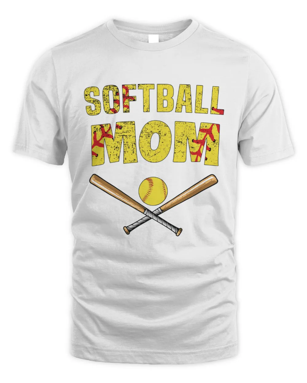 Softball Mom, Softball T-shirts, Unisex T-shirts Unisex Standard T-Shirt white s