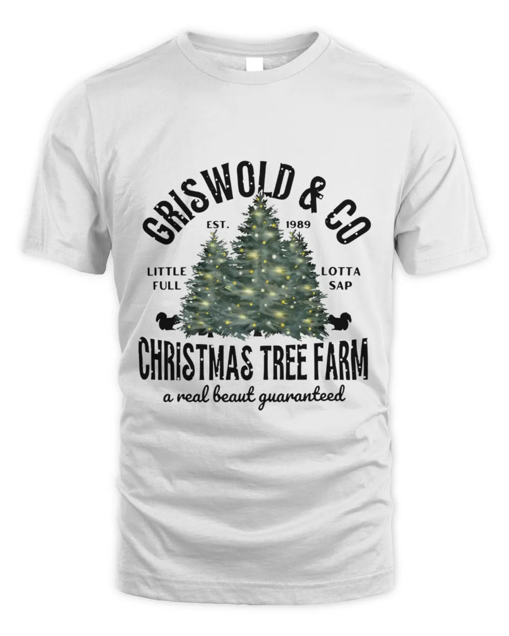 Griswold & Co Christmas Tree Farm Unisex Standard T-Shirt white s