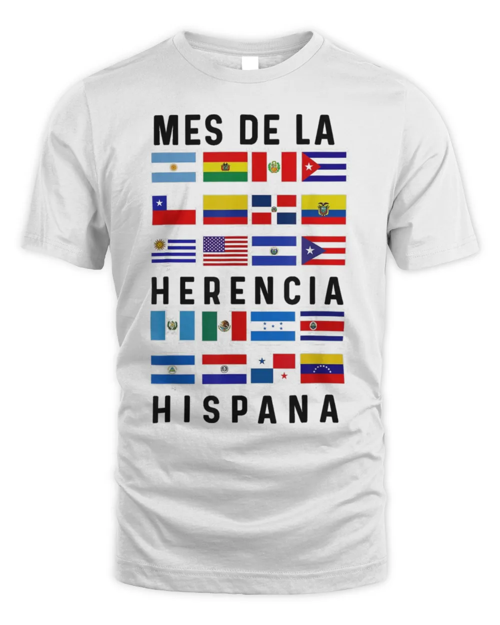 Mes de la Herencia Hispana Camiseta Latino Pride Flags Shirt