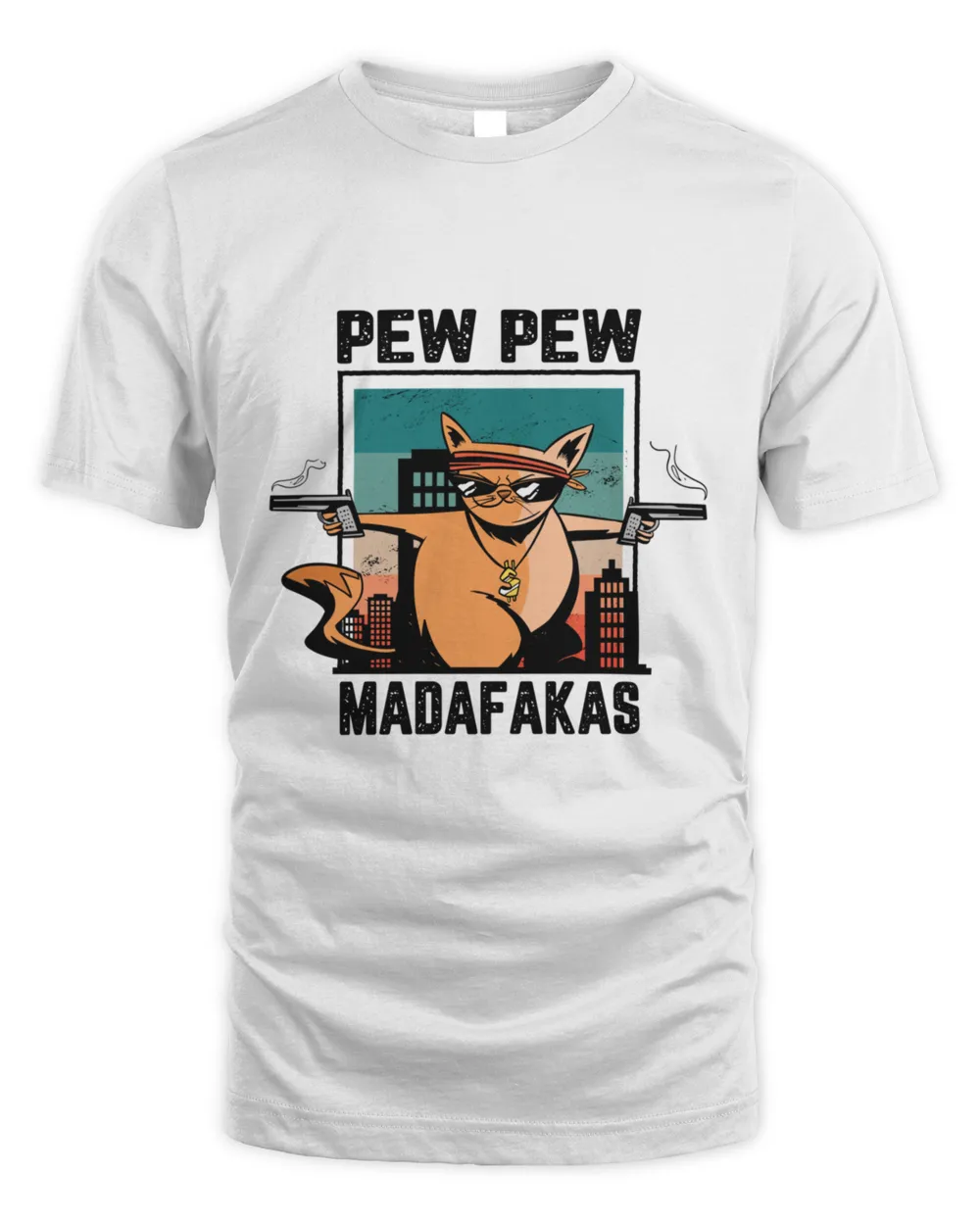 PEW PEW MADAFAKAS CRIMINAL CAT T-Shirt