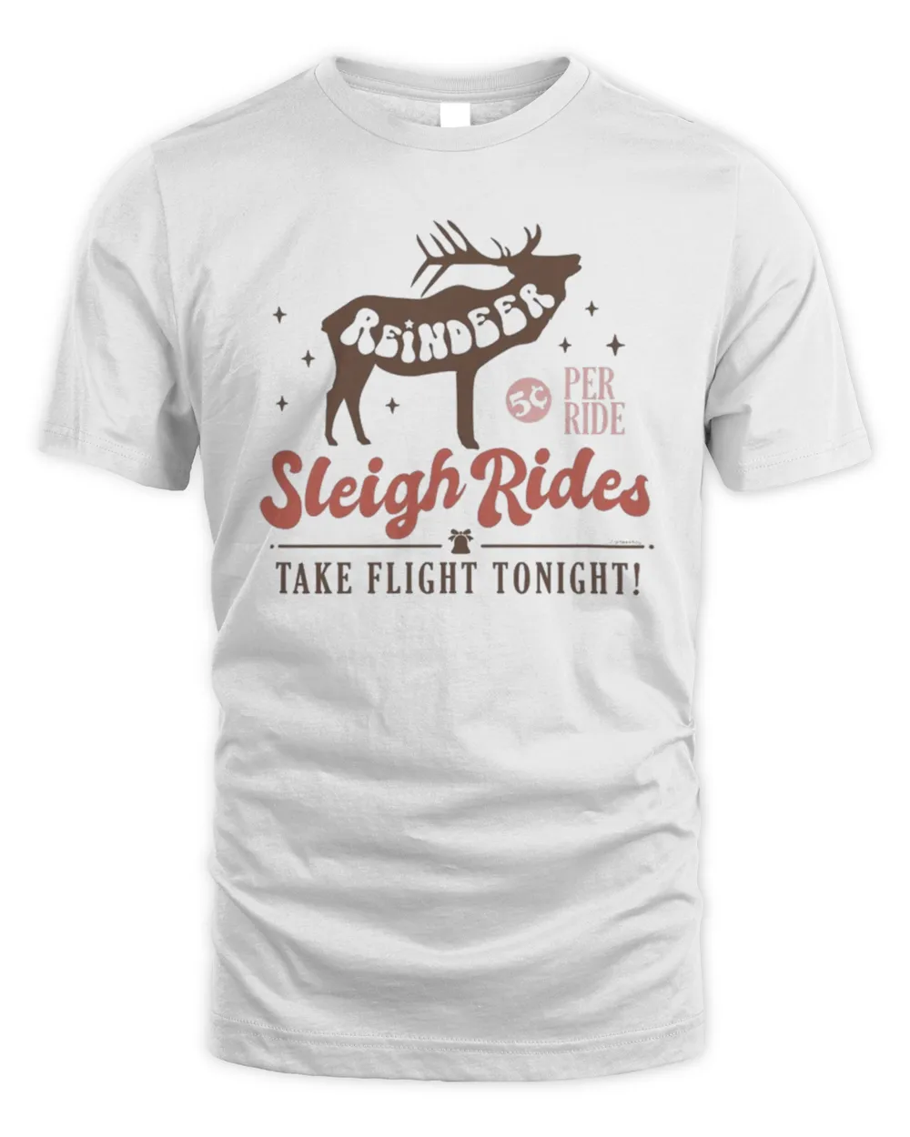 Reindeer Sleigh Ride Cute Christmas Shirt