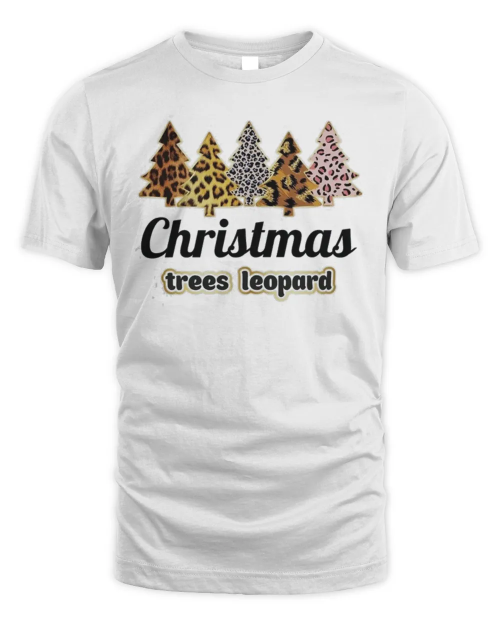 Christmas Trees Leopard Shirt